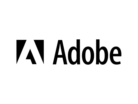 adobe logo negro